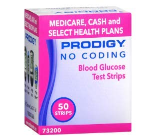 No Coding Blood Glucose Test Strips, Box of 50 A223484