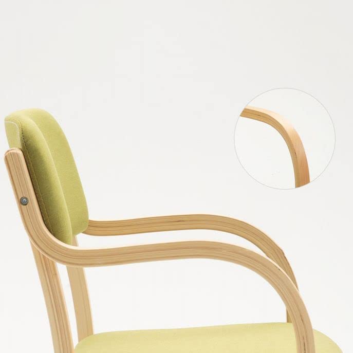 Black Set of 2 Wood Arm Chair P649