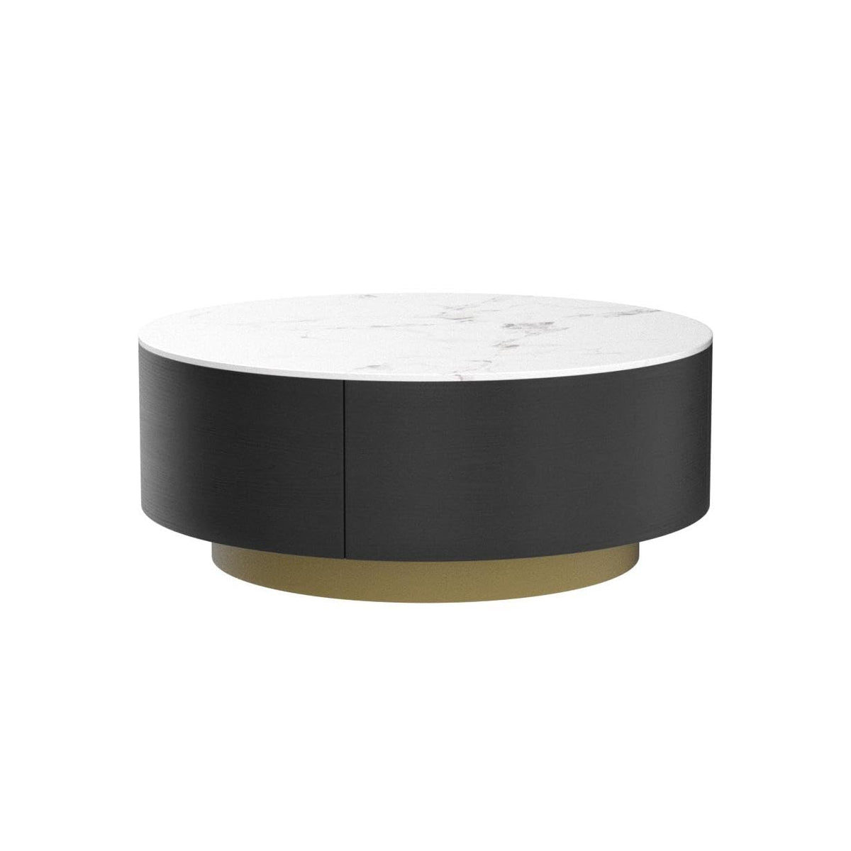 Round Coffee Table with 2 Drawers X377342