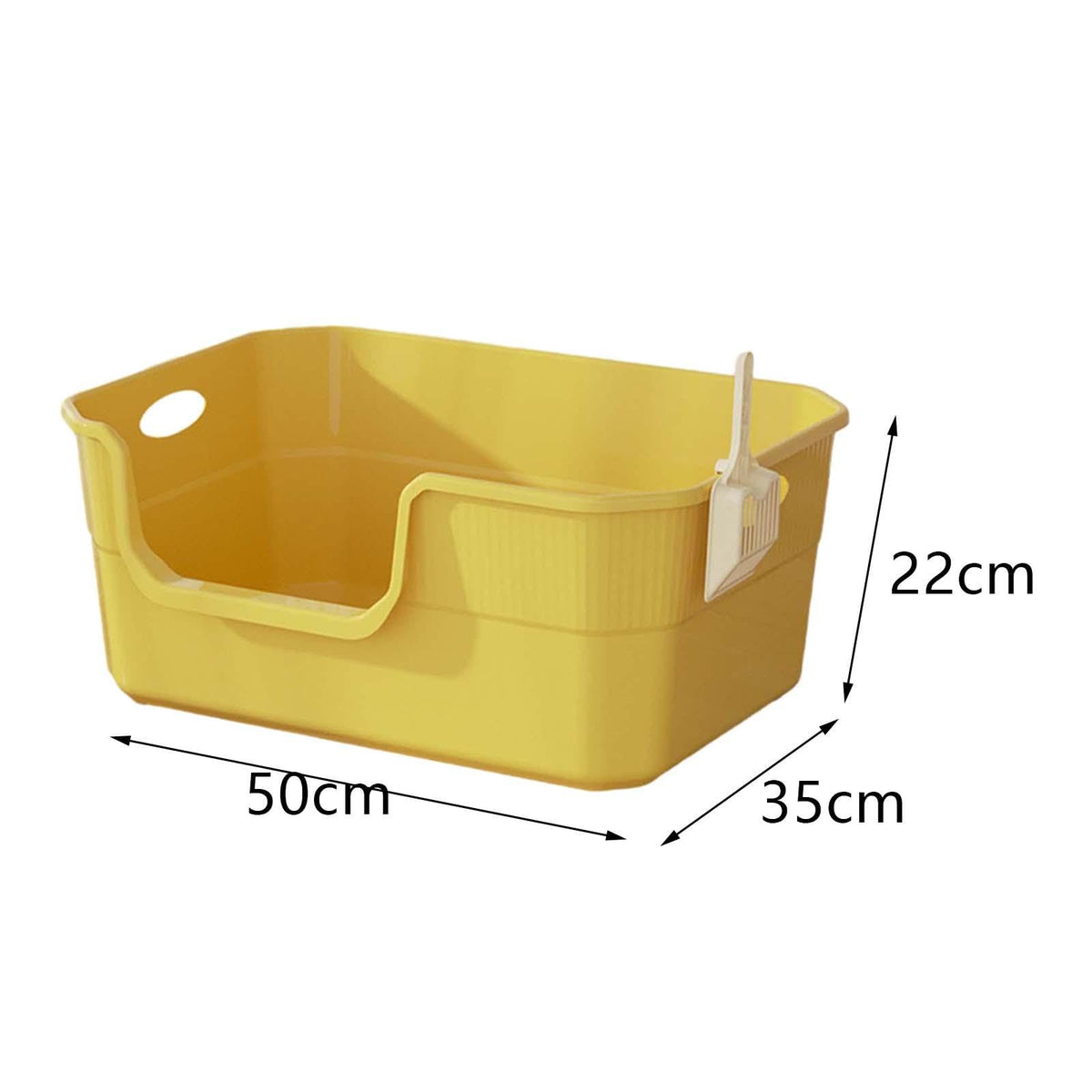 Open Top Cat Litter Tray with Frame PP L2911