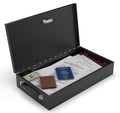 Fire Retardant Steel Security Chest Lock Box, 0.43 Cubic Ft, Black U4717