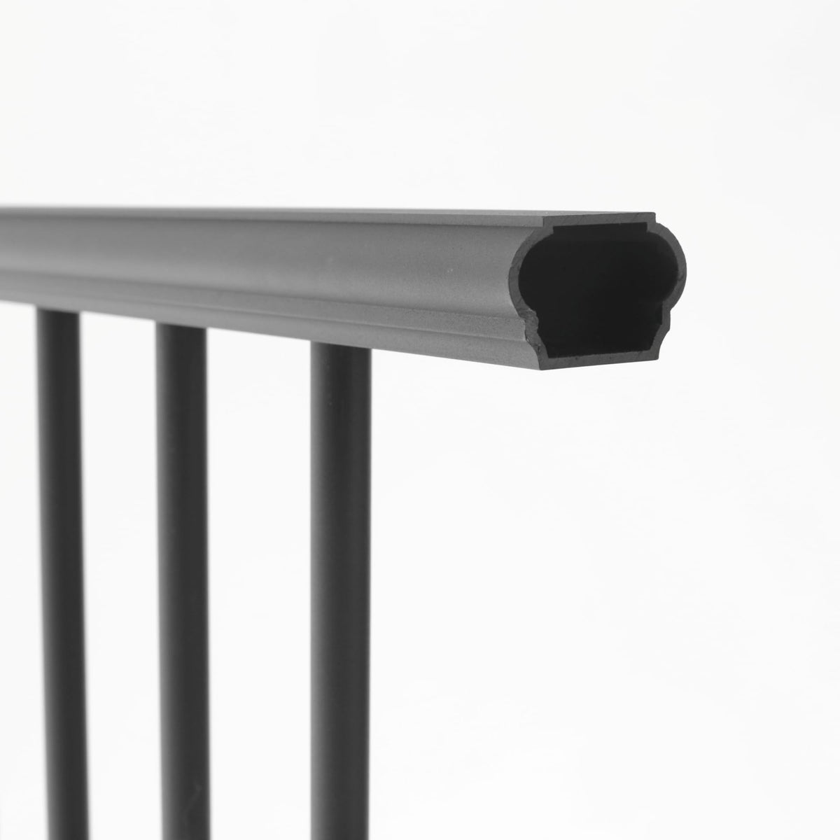 Aluminum 6 ft. x 36 in. Textured Black Stair Rail Kit P732