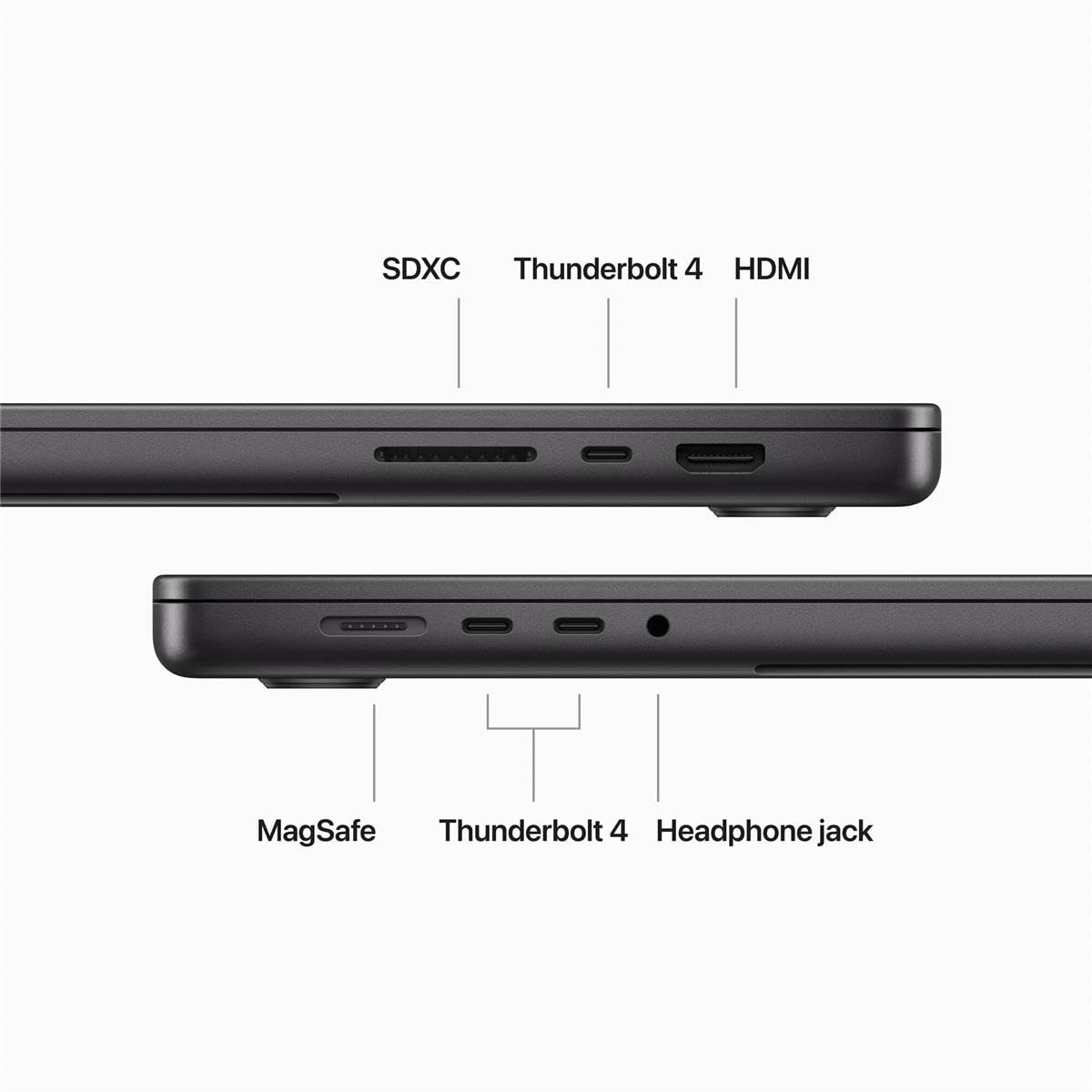 2023 MacBook Pro Laptop M3 Pro chip 16.2-inch Liquid Retina XDR Display 18GB Unified Memory 512GB SSD Storage Space Black J895