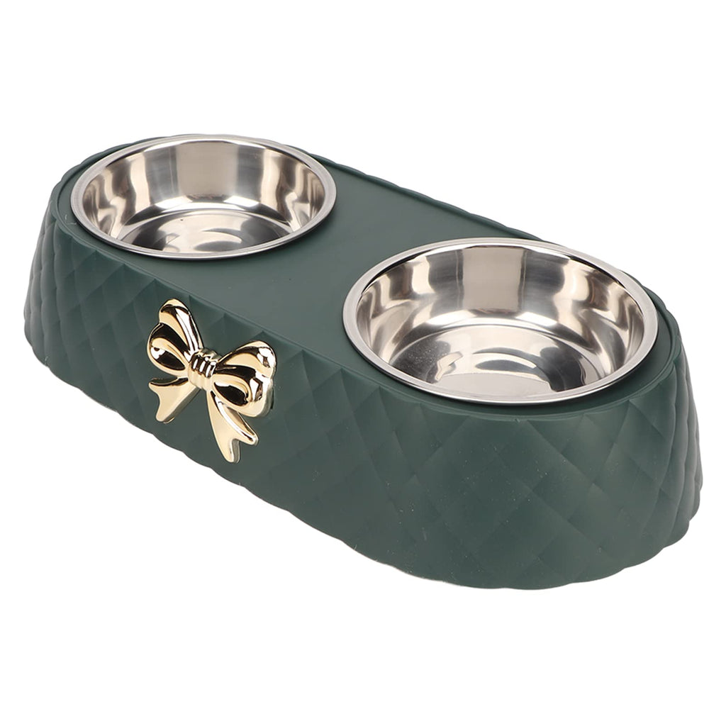 Stainless Steel Raised Tilted Pet Bowl C387
