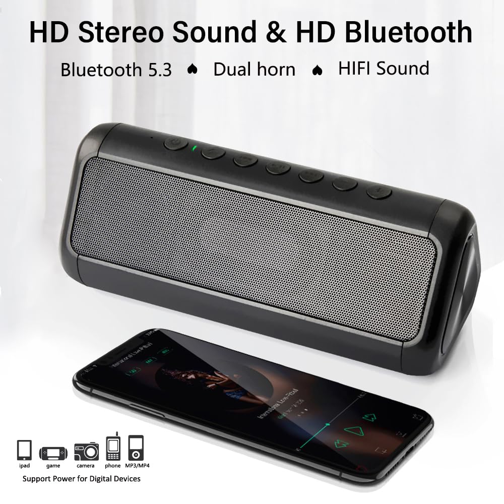 Portable Wireless Bluetooth Speaker with 50H Playtime Y18898