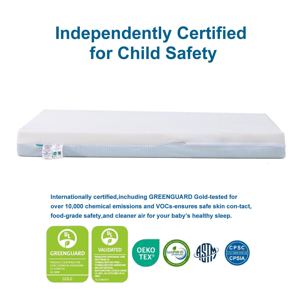 Mini Crib Mattress Dual-Sided Foam with Washable Cover N712