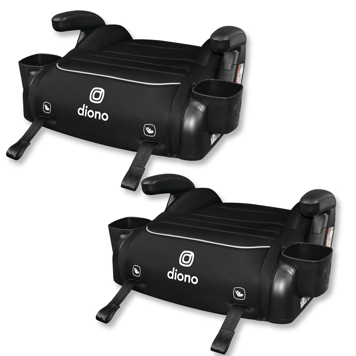 Black Backless Booster, Pack of 2 W89110