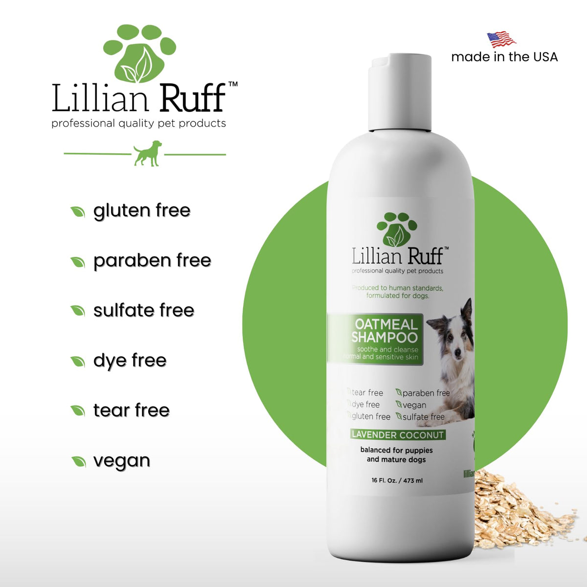 Oatmeal Dog Shampoo 16oz I814649