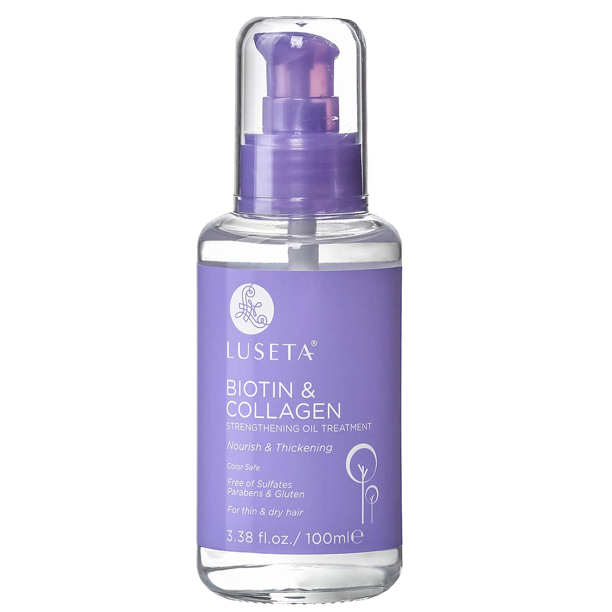 Curly Hair Shampoo and Conditioner Set with Biotin Hair Oil B945574