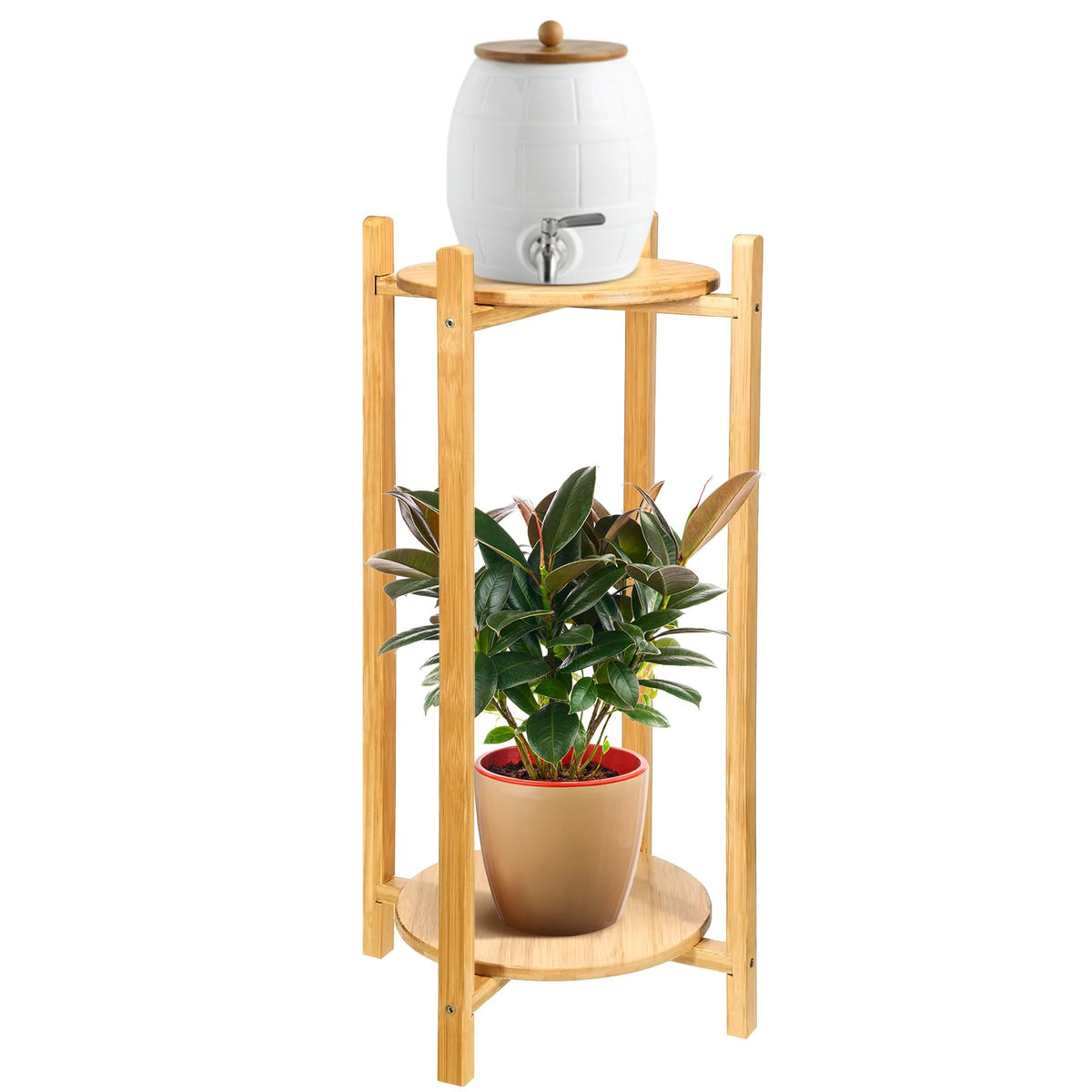 2 Tier Water Dispenser Floor Stand for 5 Gallon Jugs Q30948