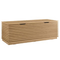Oak Wood Grain Storage Bench B971
