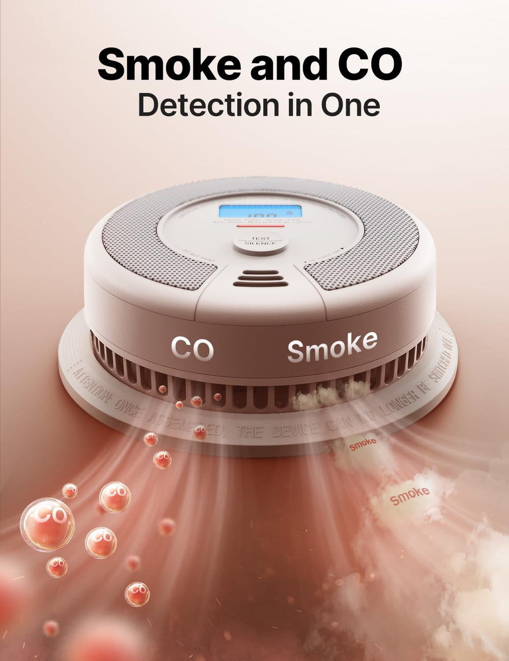 Smoke Detector Carbon Monoxide Alarm Combo 3-Pack E61586