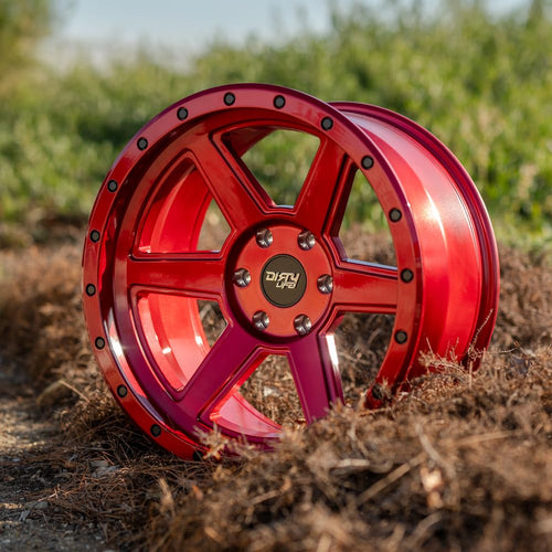 20x9 5x5 -12mm Candy Red Wheel Rim X2041