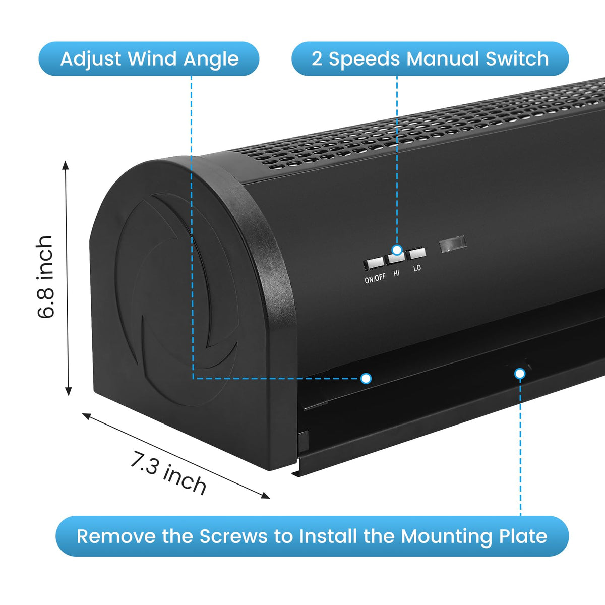 36" Wall Mounted Air Curtain X714