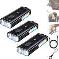800 Lumens Rechargeable EDC Keychain Flashlight with UV & Red LED F1534