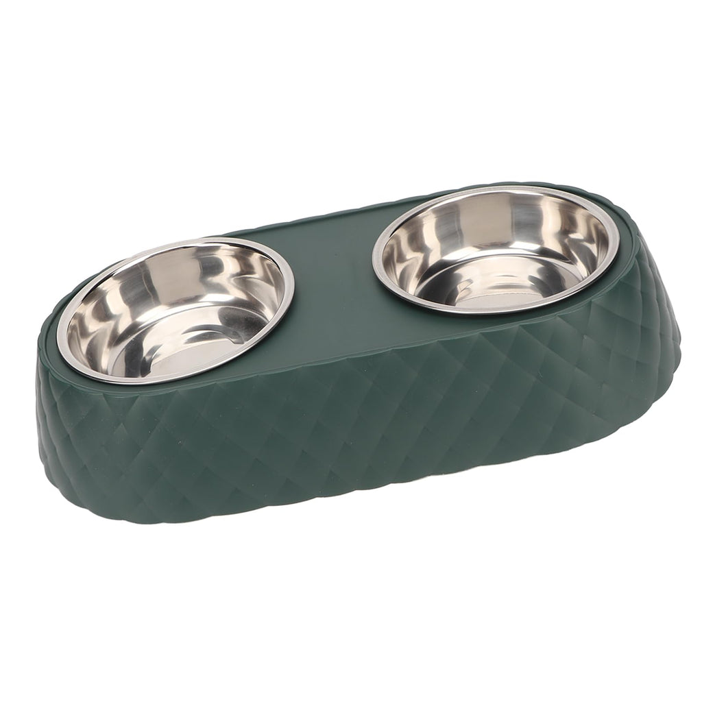 Stainless Steel Raised Tilted Pet Bowl C387