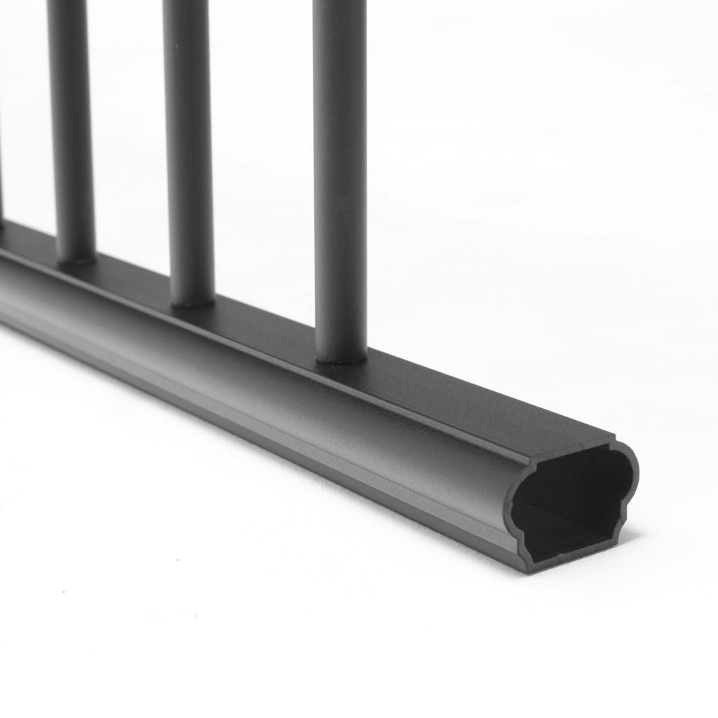 Aluminum 6 ft. x 36 in. Textured Black Stair Rail Kit P732