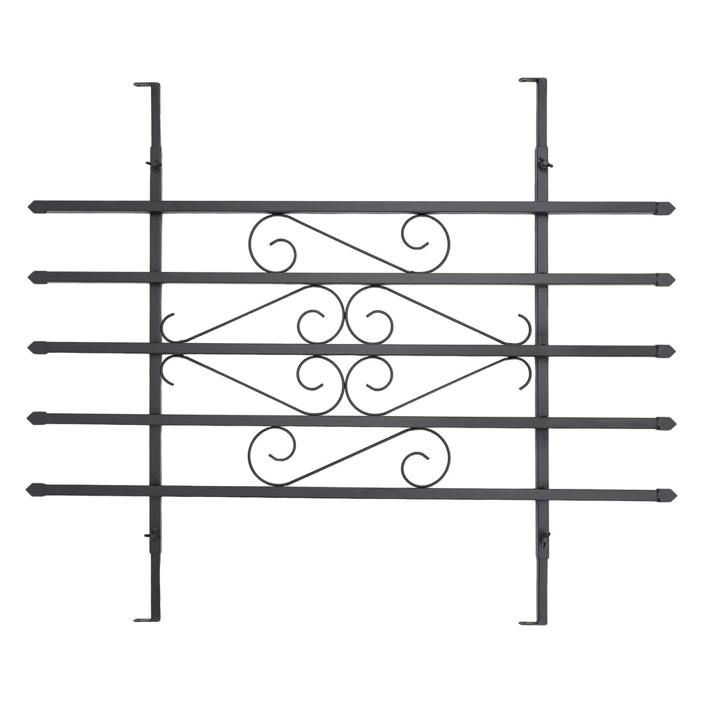 Black 24 x 36 Inch 2PCS Heavy Duty Window Security Bars G612998