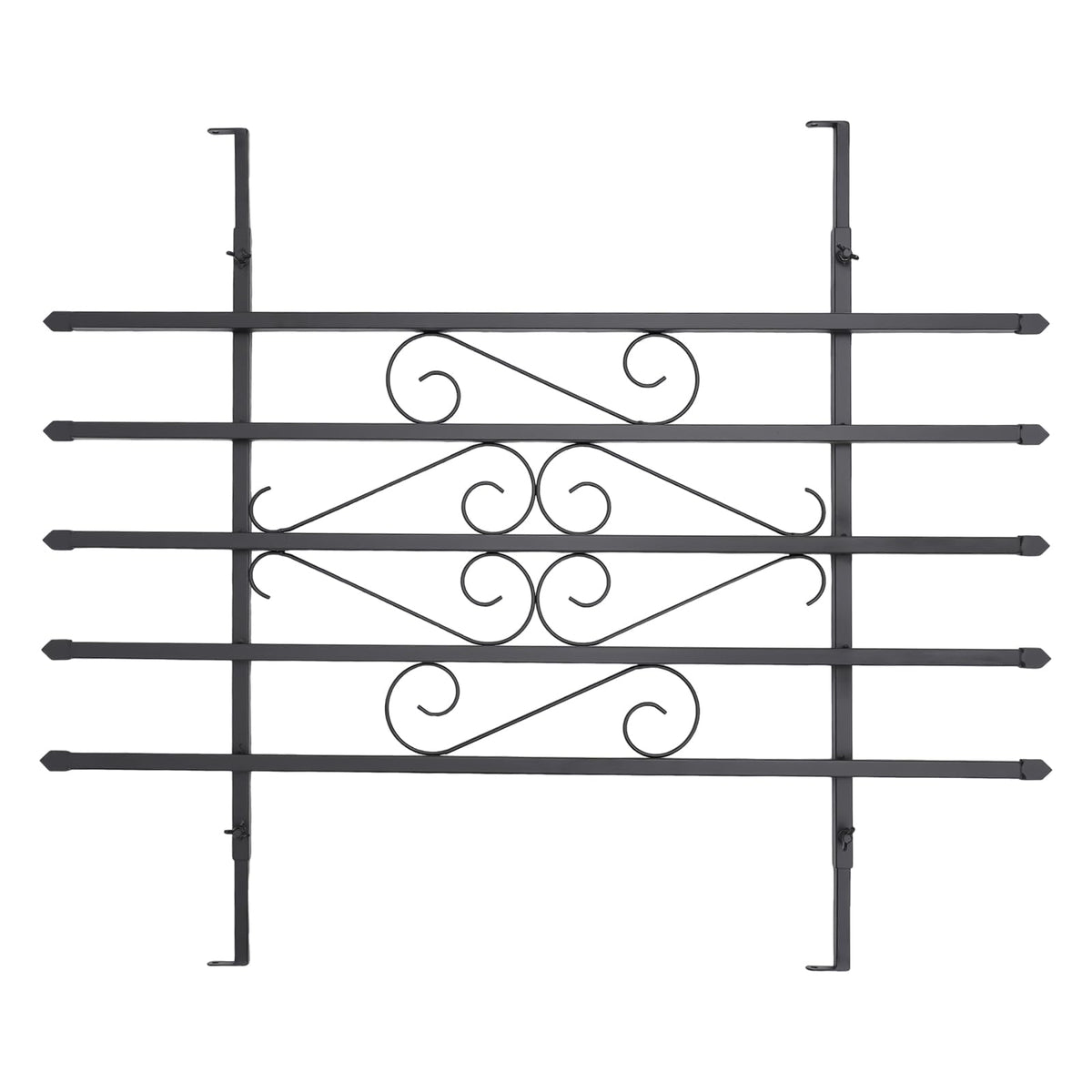 Black 24 x 36 Inch 2PCS Heavy Duty Window Security Bars G612998