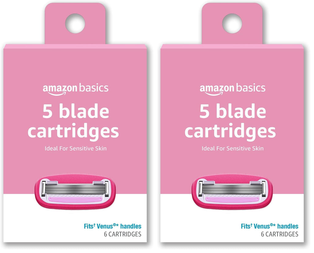 5-Blade Razor Refills, 6 Cartridges (Pack of 2) T729470