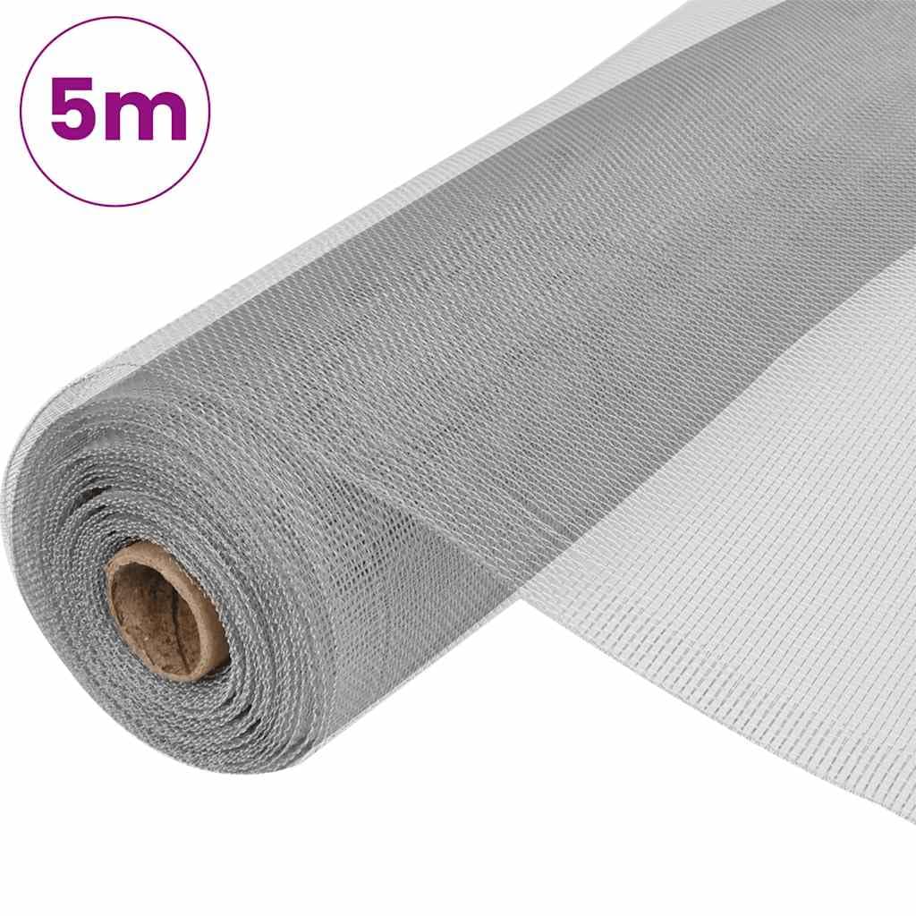 Aluminum Mesh Screen 39.4x196.9 Inches Silver G6310