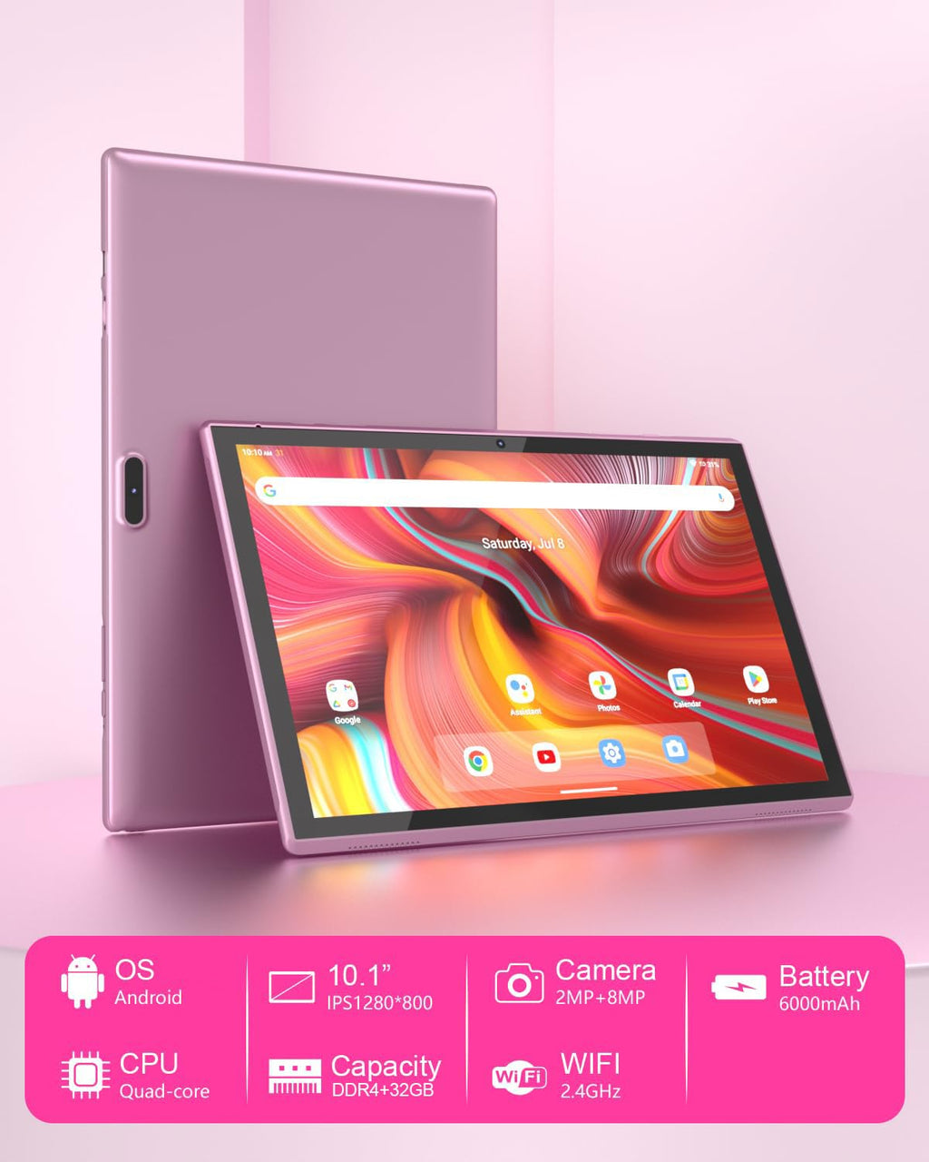 10 Inch Android Tablet with 32GB ROM 2GB RAM Y367657