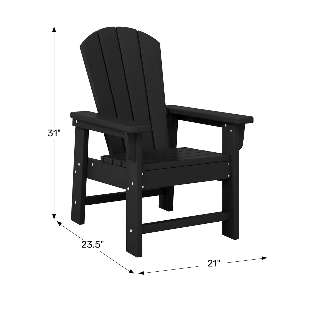 Navy Blue HDPE Adirondack Chair J43454