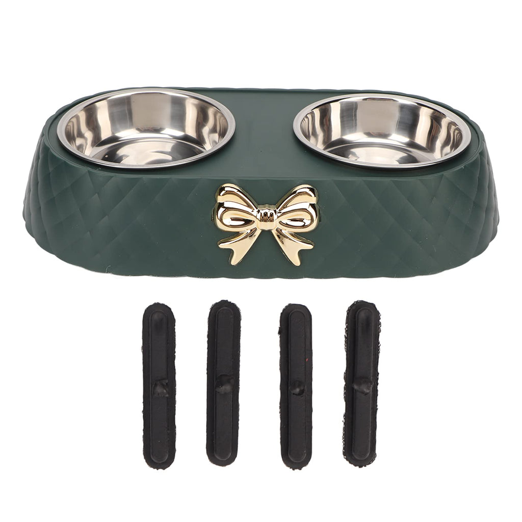 Stainless Steel Raised Tilted Pet Bowl C387