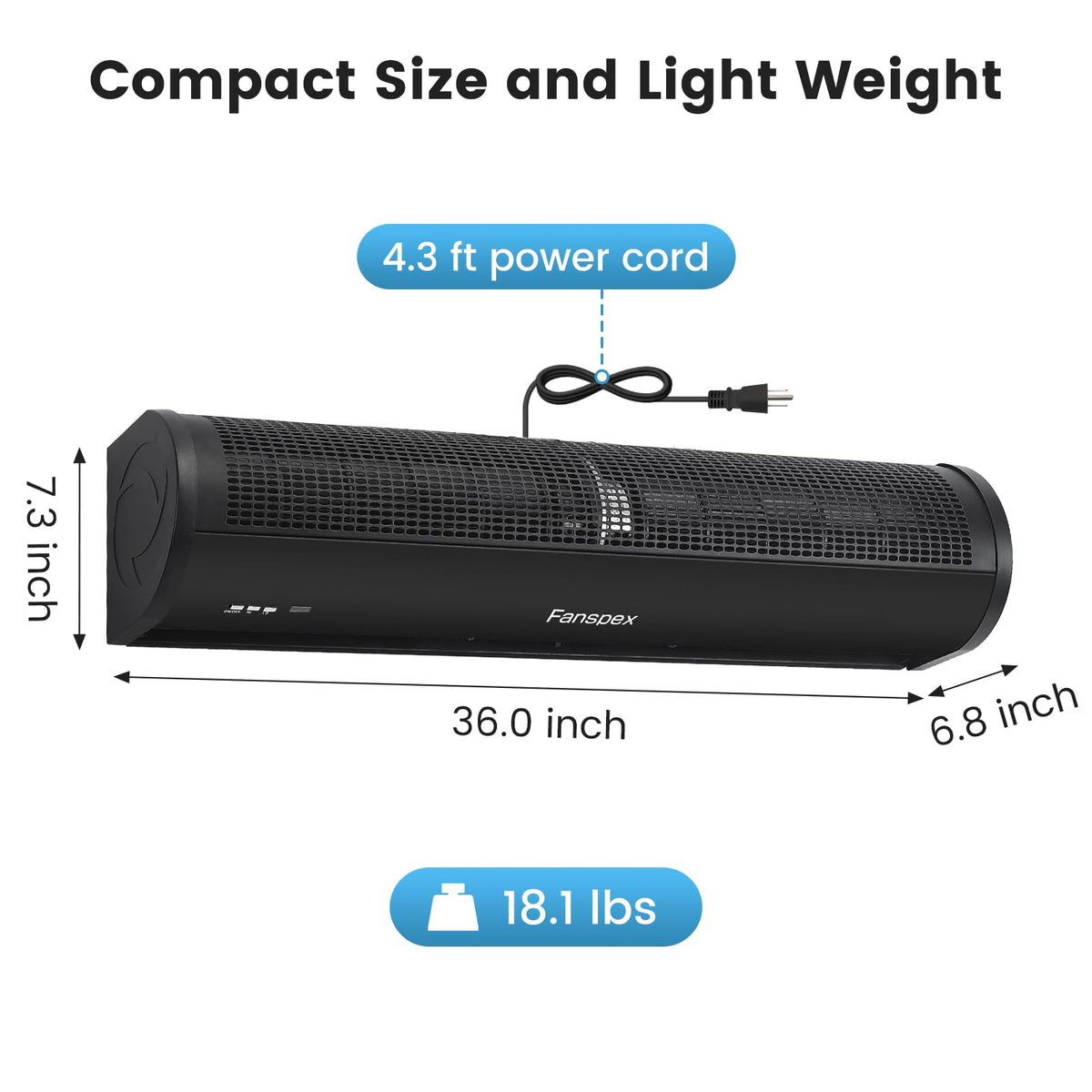 36" Wall Mounted Air Curtain X714