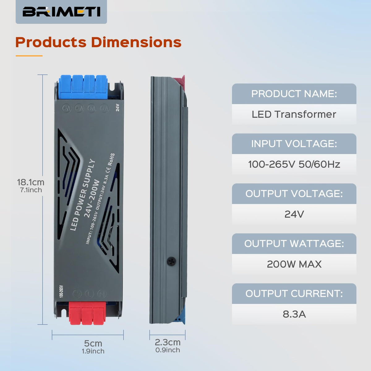 24V 200W LED Power Supply A7422