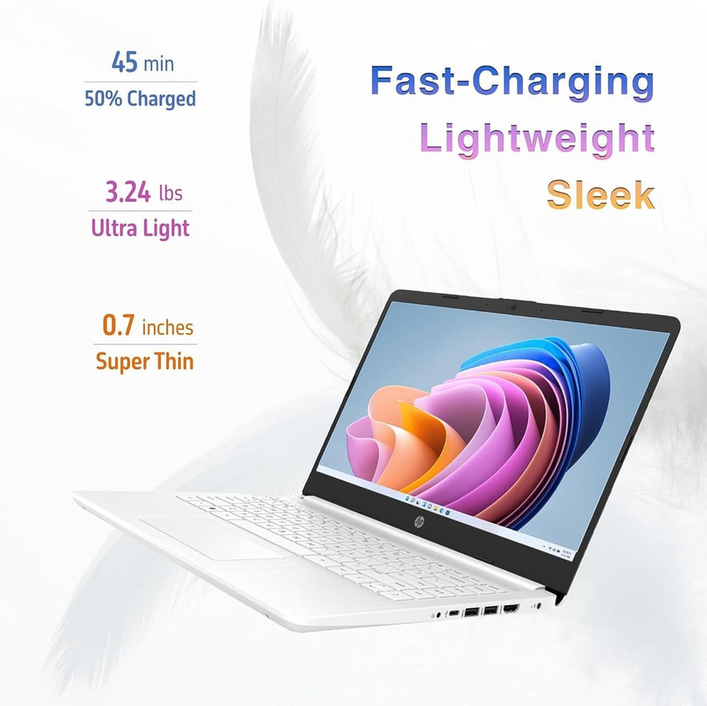 14" Quad-Core Intel Celeron Laptop, 4GB RAM, 128GB, Windows 11 S, White B119604