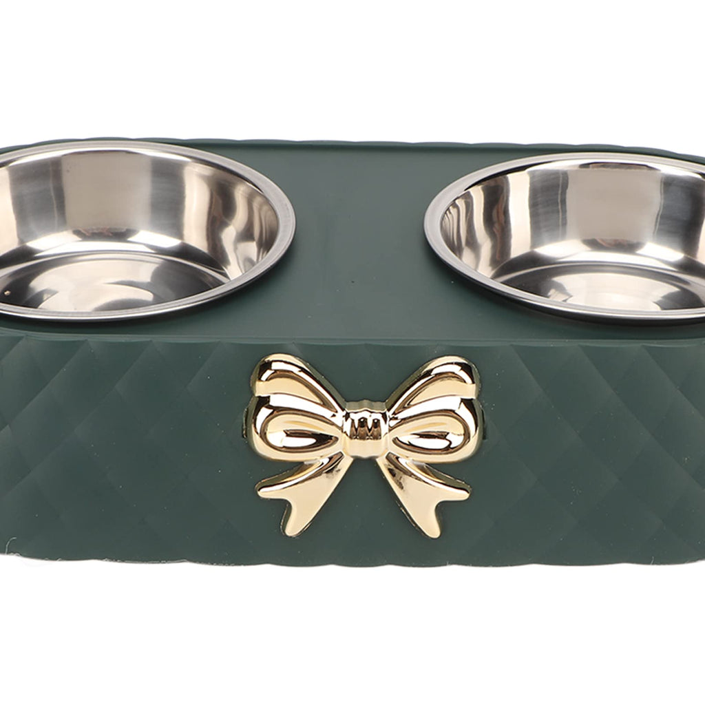 Stainless Steel Raised Tilted Pet Bowl C387