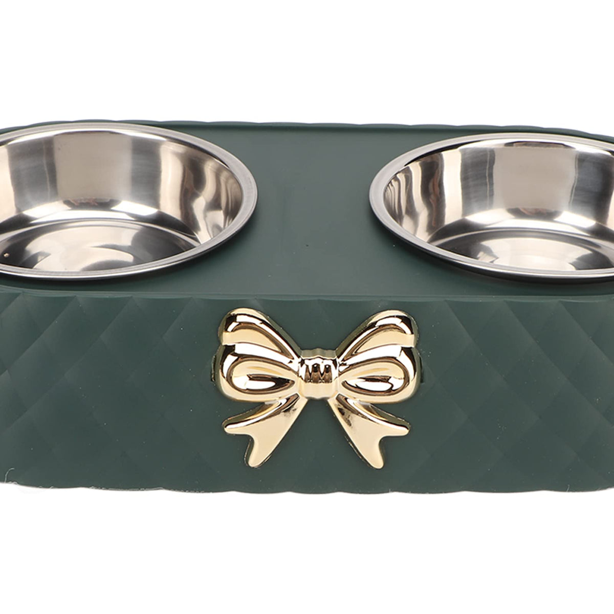 Stainless Steel Raised Tilted Pet Bowl C387