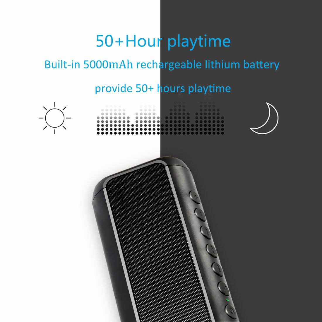 Portable Wireless Bluetooth Speaker with 50H Playtime Y18898