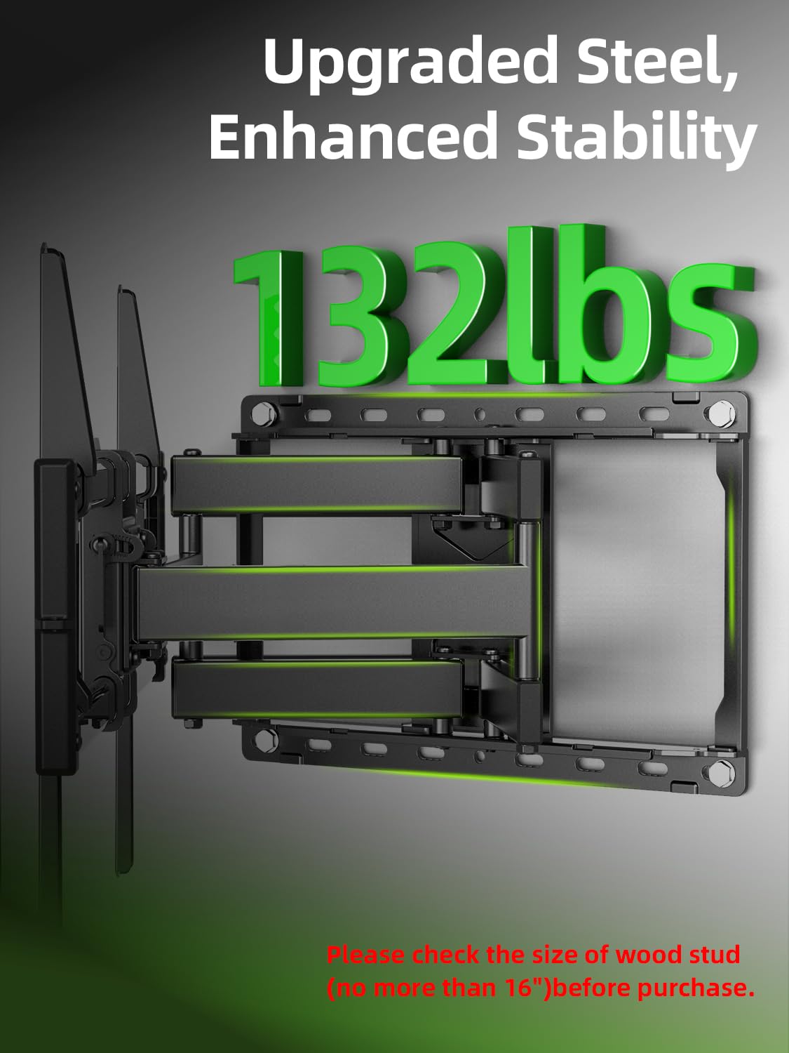 Full Motion TV Wall Mount for 42-90 inch Flat Screen E854