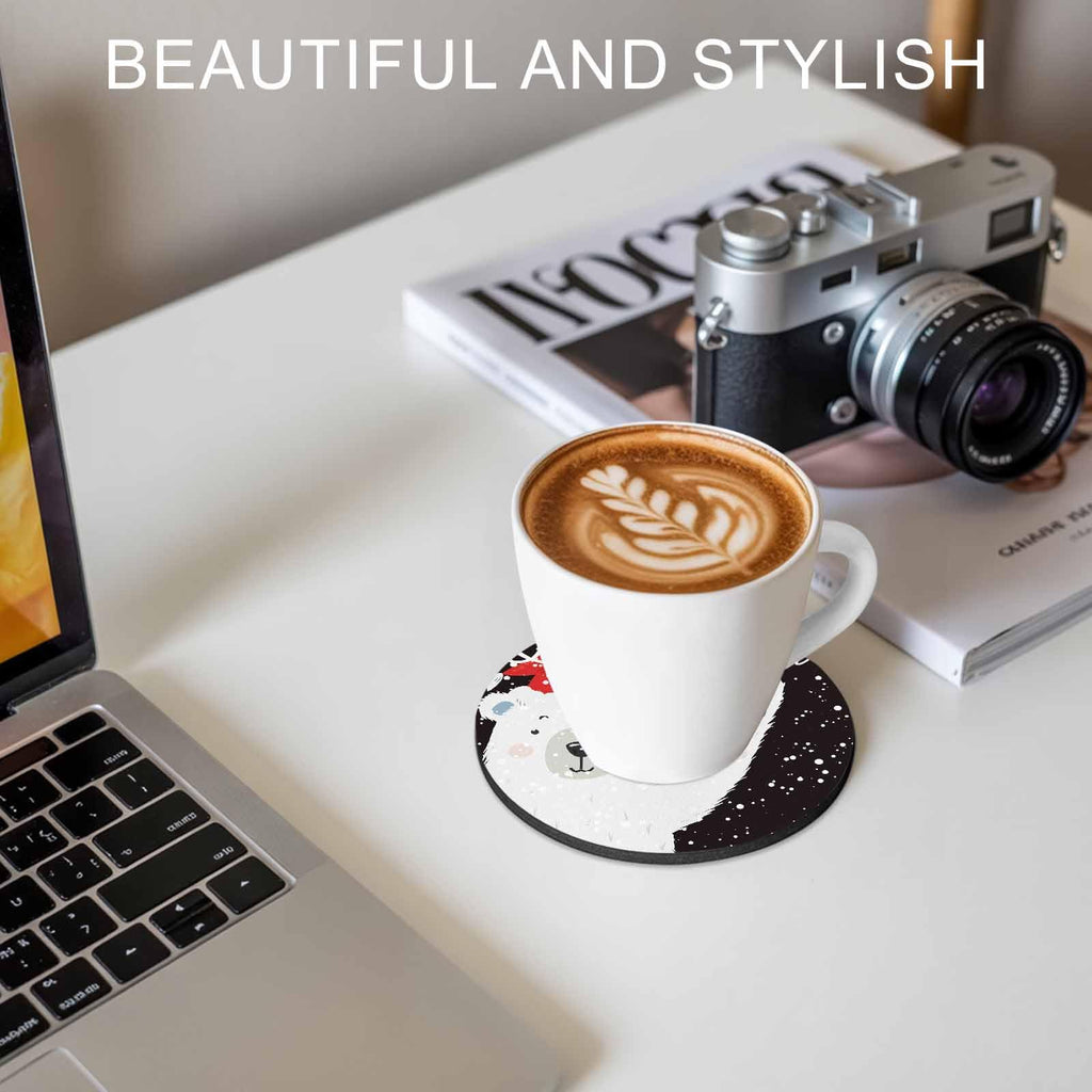 Black Silicone Coasters Set of 2 X729899