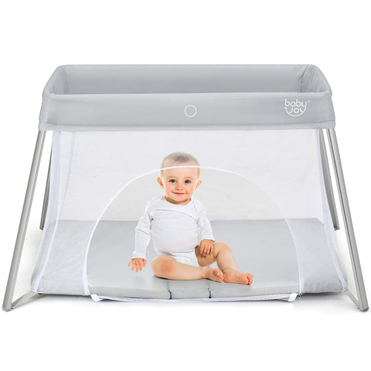2 in 1 Portable Baby Playard with Mattress and Carry Bag P24121