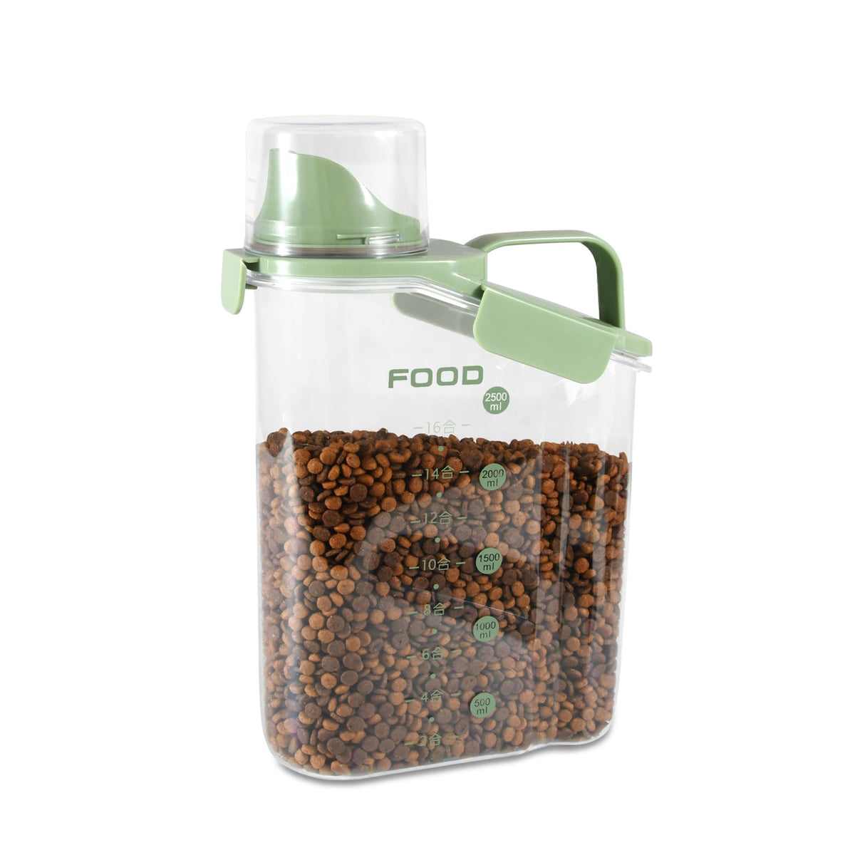 Airtight Pet Food Storage Container with Measuring Cups G455