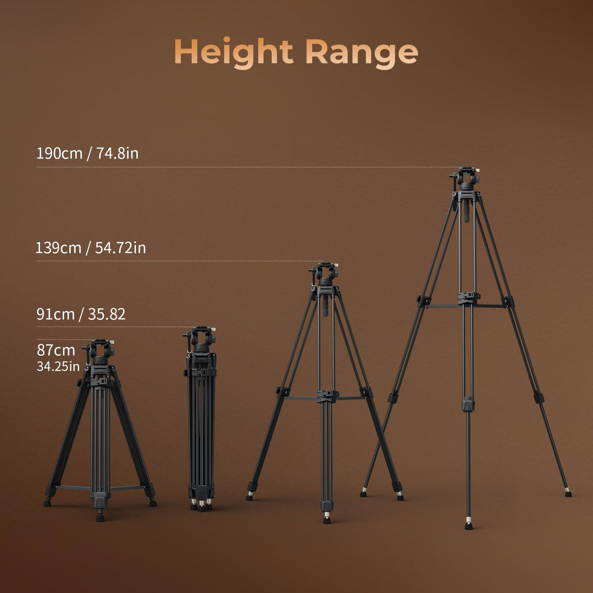 Carbon Fiber Tripod with Fluid Head A90911