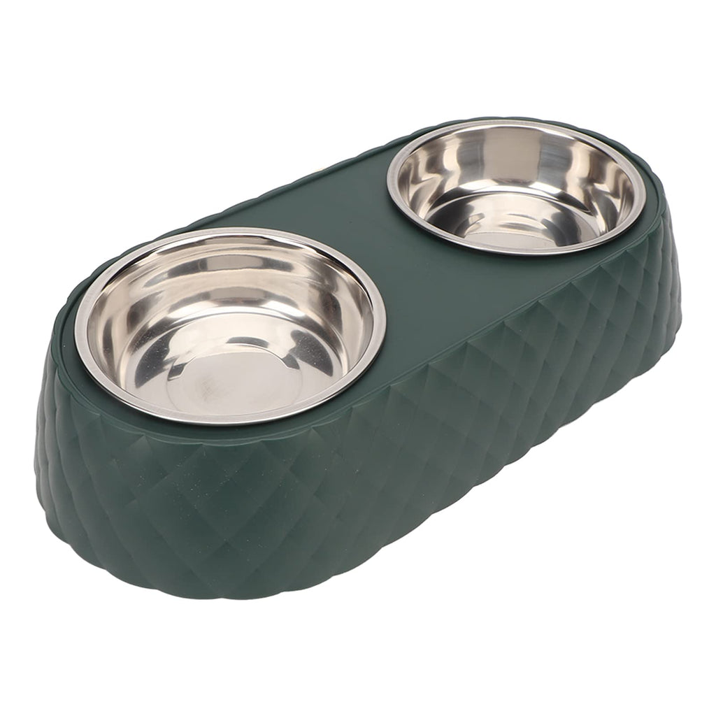 Stainless Steel Raised Tilted Pet Bowl C387