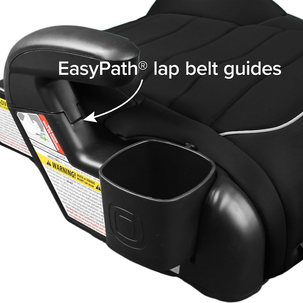 Black Backless Booster, Pack of 2 W89110