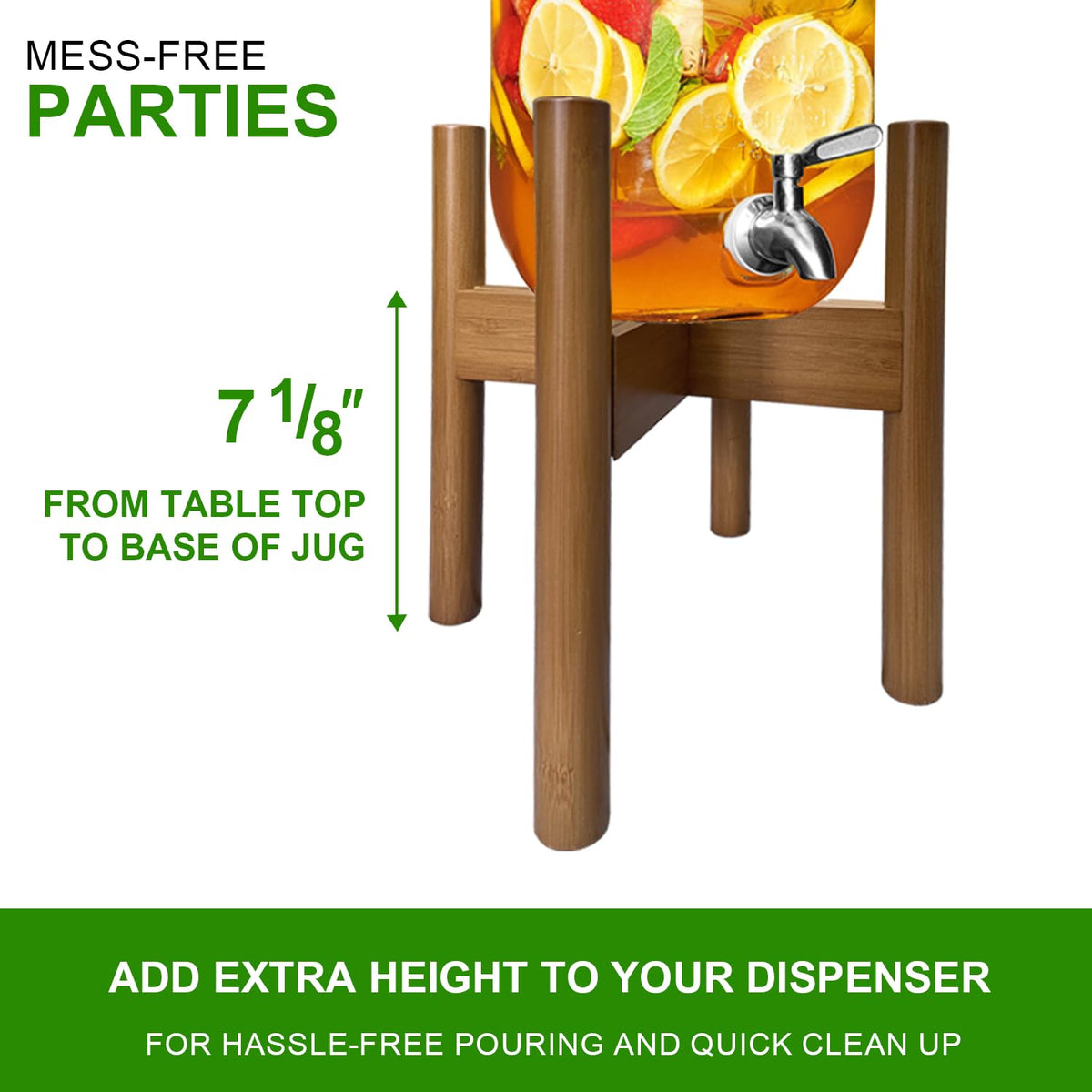 Adjustable Drink Dispenser Holder, 6-11 Inch S7830