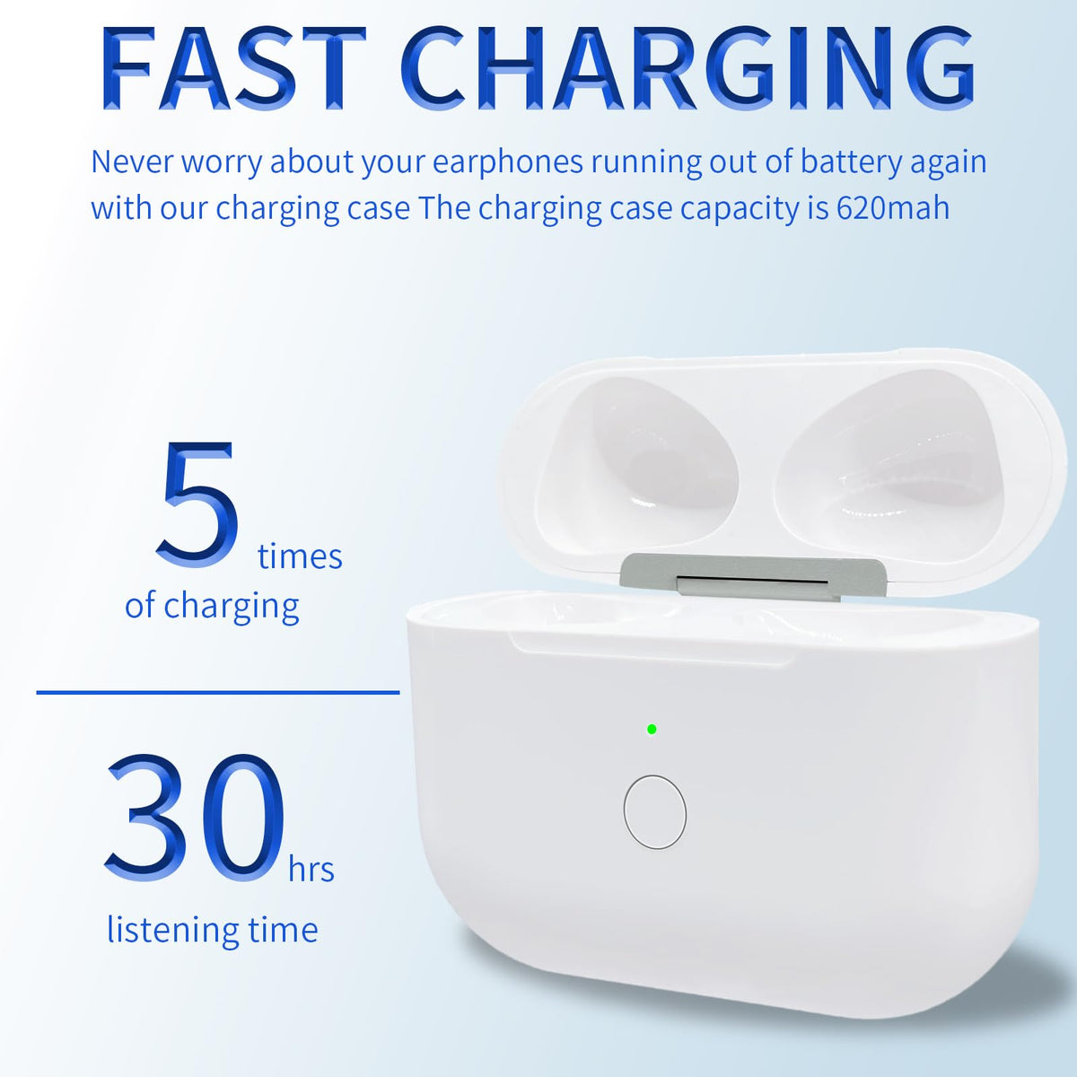Replacement Charging Case with USB-C & Reset Button E191