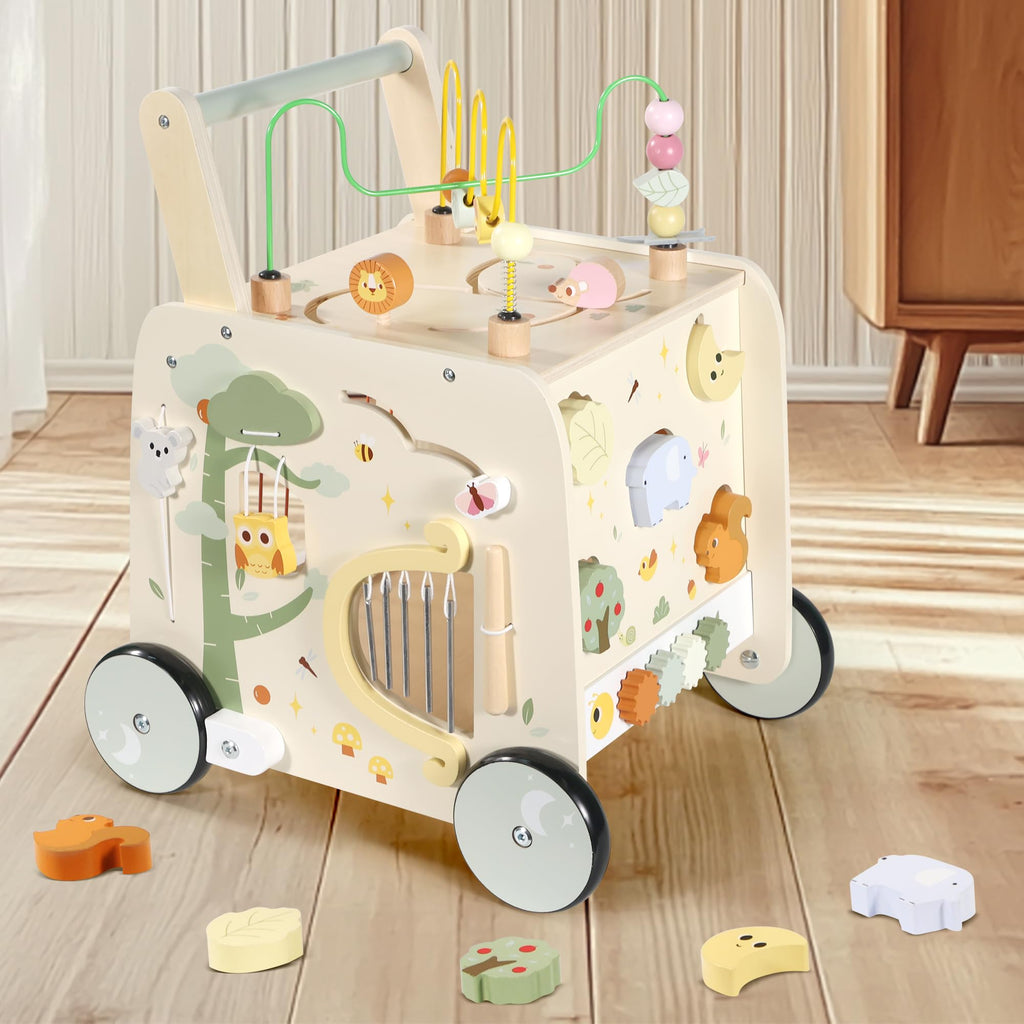 Wooden Activity Cube Push Walker F550