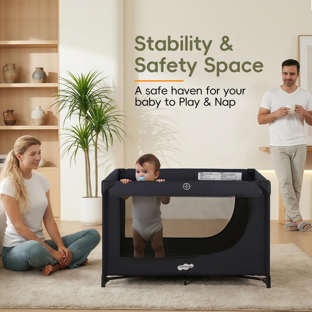 Portable Black Baby Playard O4379