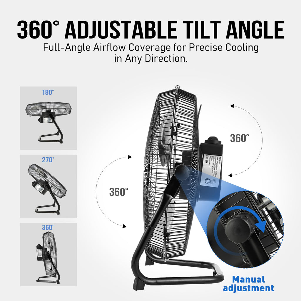 18 Inch Metal Floor & Box Fan S678557