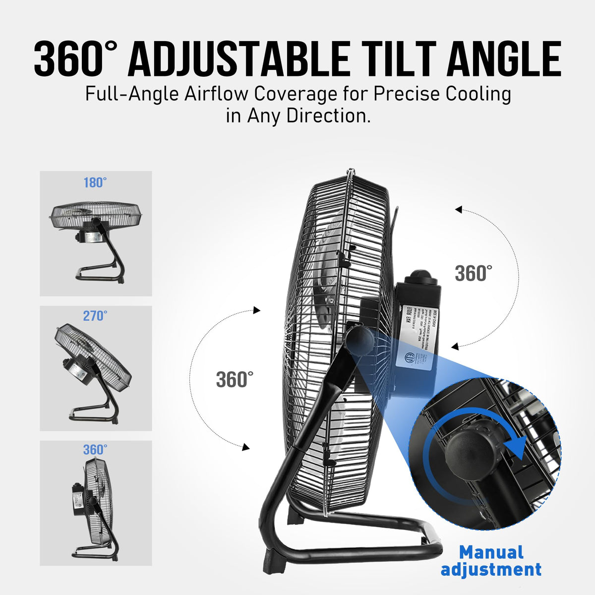 18 Inch Metal Floor & Box Fan S678557