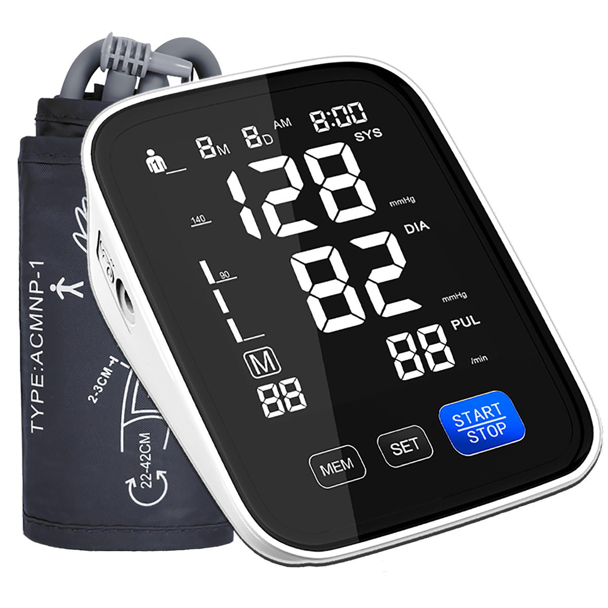 Automatic Upper Arm Blood Pressure Monitor with 8.5"-16.5" Cuff O14920