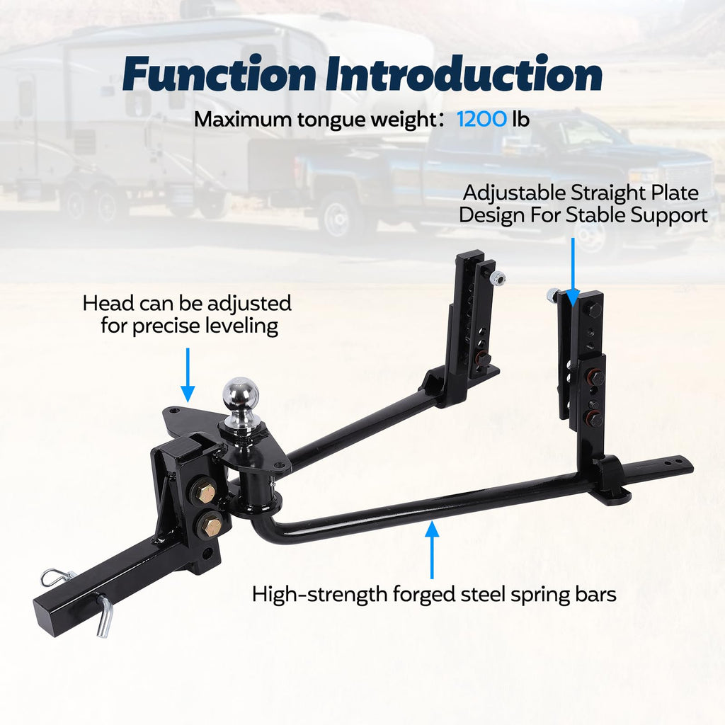 Heavy Duty Towing Hitch Bar Kit O23385