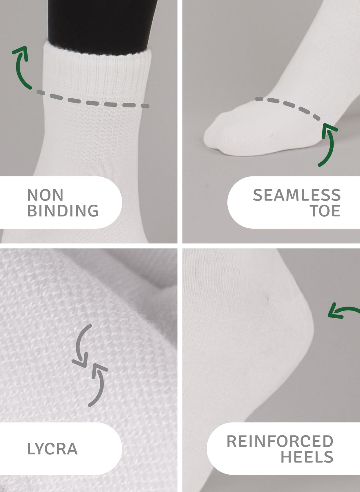 Loose Fit Seamless Rayon Bamboo Ankle Socks 3 Pairs A142